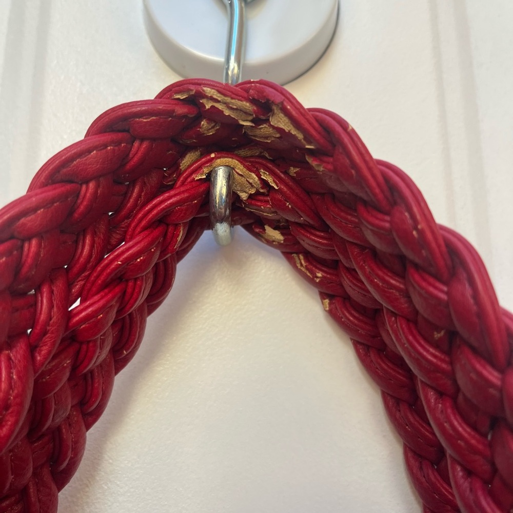 Desigual Red Embroidered Bandana Shoulder Bag - Picture 6 of 7